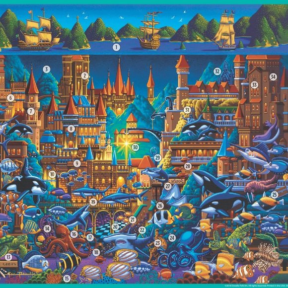Dowdle Atlantis 100 Piece Puzzle - Picture 3 of 4